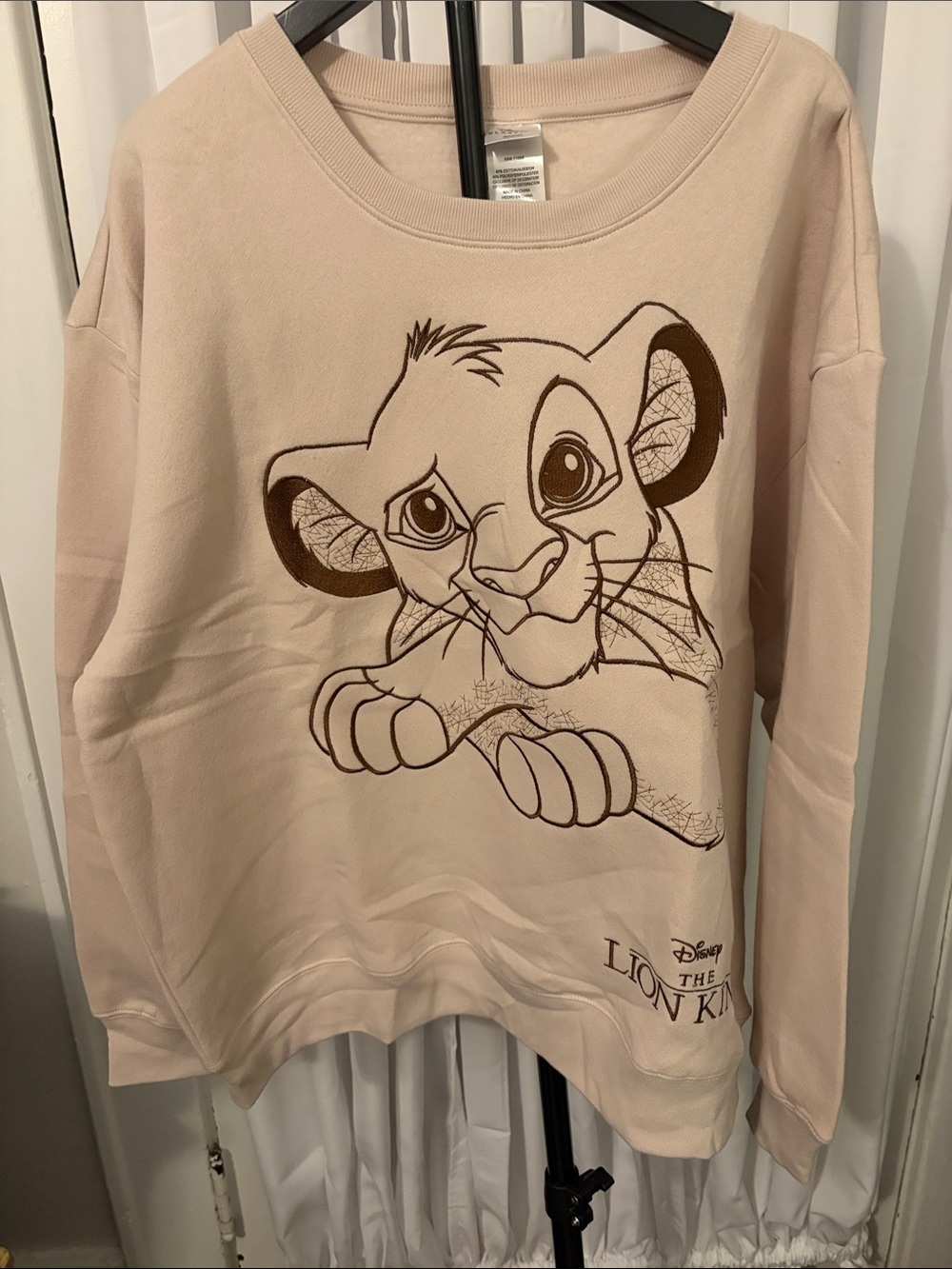 Disney The Lion King Tan Simba Pullover Sweatshirt